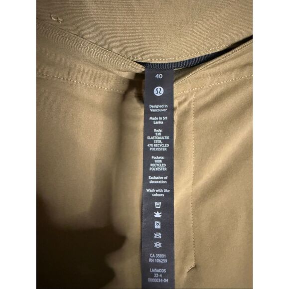Lululemon ABC Pant Classic 30" Warpstreme Artifact Men’s Size 40 - Picture 4 of 7
